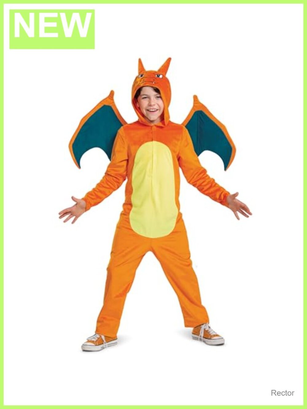 Pokemon Charizard Kids Costume Onesie Jumpsuit with Wings Medium 7-8